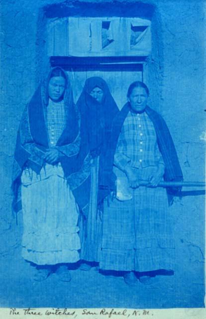 The three witches, Antonia Morales, Placida Morales, and Villa Morales