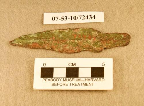 Metal, copper projectile point