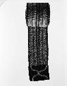 Cotton sash, a bast fiber, probably elm bark and tabs of Japanese cotton cloth