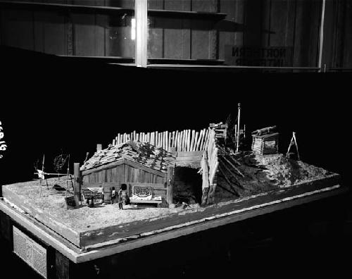 Kwakwaka’wakw house model -- Room 15 of Peabody Museum