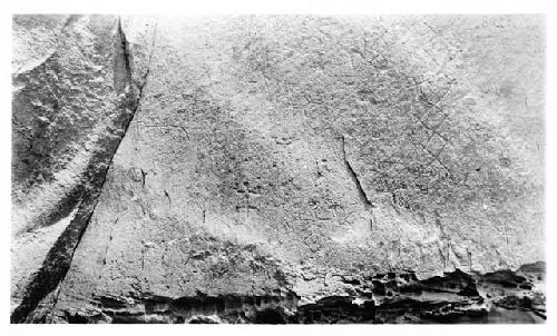 Petroglyph with names and dates