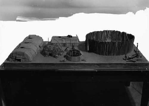 Model of Massachusetts and southern New England Habitations and Forts, Peabody Museum