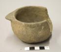 Bowl with sherd missing
