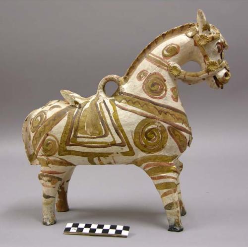 Ceramic horse vessel