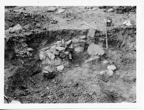 Photo of Kiva in course of excavation