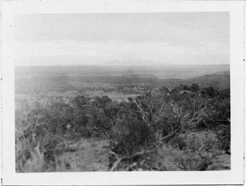 Looking S.east (at sunset) from Alkali Mesa across Montezuma Canon