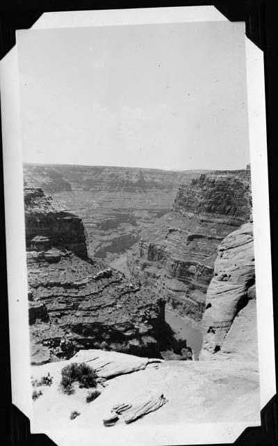 Cataract Canyon- the Colorado River 1800 feet below.