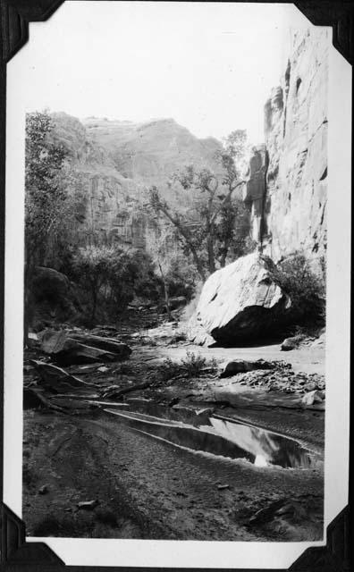 Spring Canyon- the source of our water while camping in Barrier Canyon