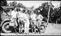 Group in front of car