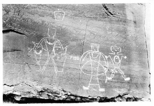 Petroglyph, human figures