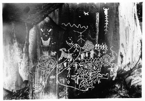 Petroglyph, patterns and figures