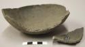 Bowl with rim sherd missing