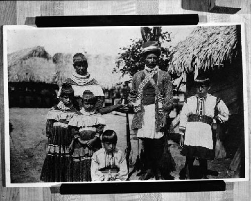 Seminole Indian -- Billy Conapateline and family, August 1910