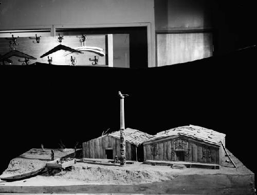 Kwakwaka’wakw house model -- Room 15 of Peabody Museum