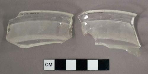 Glass fragment, jar