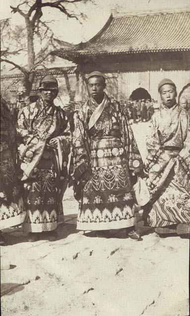 Chinese youths in costume