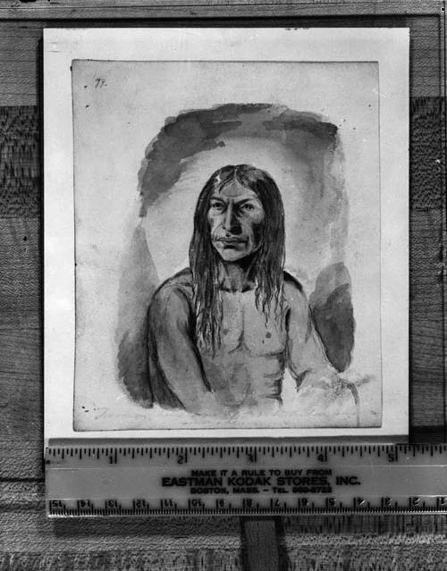 To-Ma-Kus -- Watercolor by Paul Kane, 1845