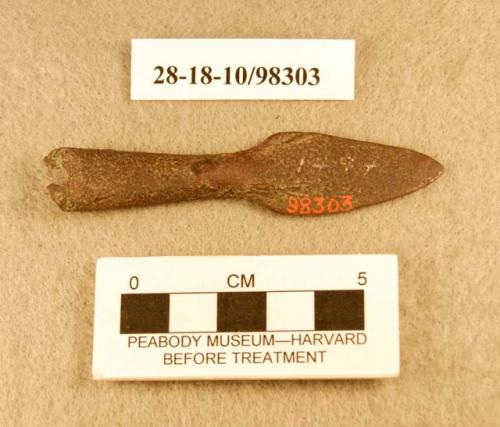 Metal, copper projectile point