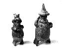 Small pottery figure; pottery effigy