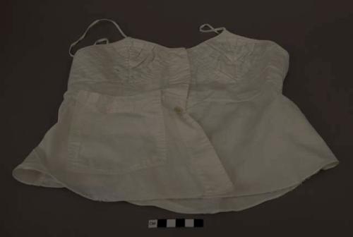 Bodice, white cotton