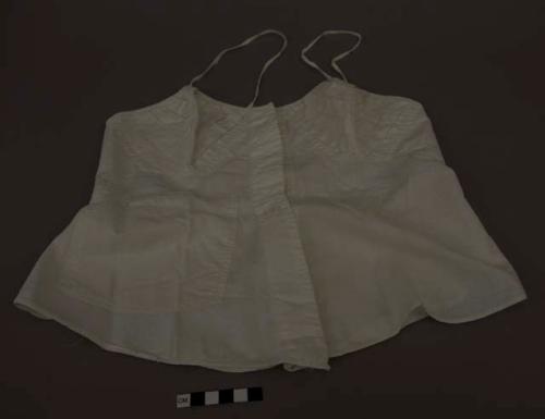 Bodice, white cotton