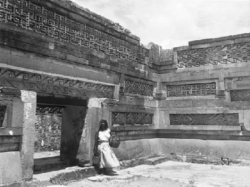 Woman in Hall of the Mosaics