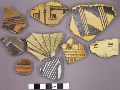 Decorated potsherds