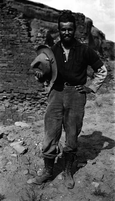 Man with hat from A. V. Kidder's 1912 Expedition