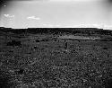 Curtiss Farm site, depressions on the Basket Maker site south of camp