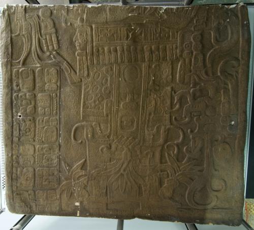 Cast of part of Stela 10, Seibal; bottom