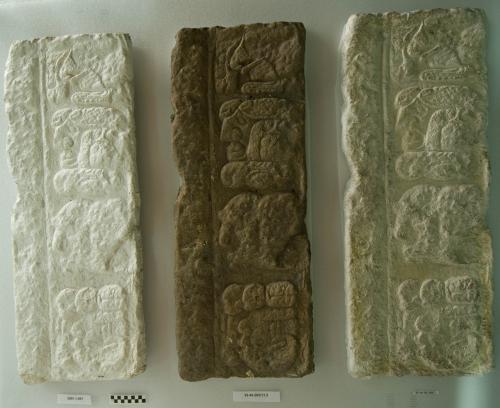 Cast of part of inscription around base, Stela N, east