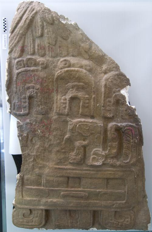 Cast of part of Stela J, Quirigua; east, back ISIG