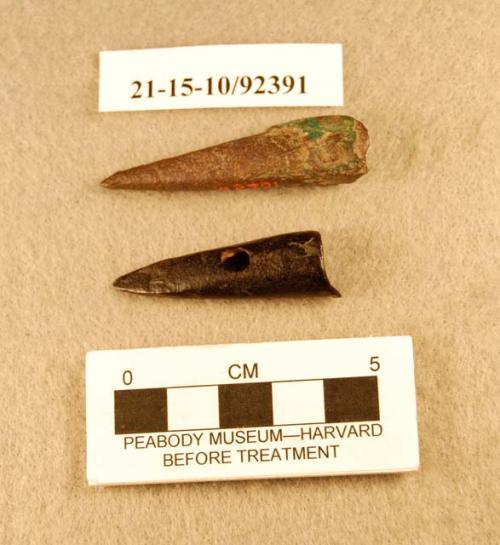 metal, copper projectile point