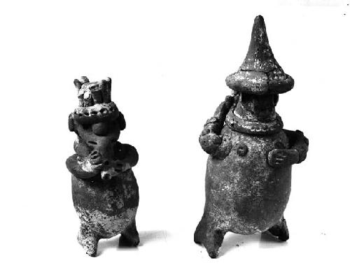 Small pottery figure; pottery effigy