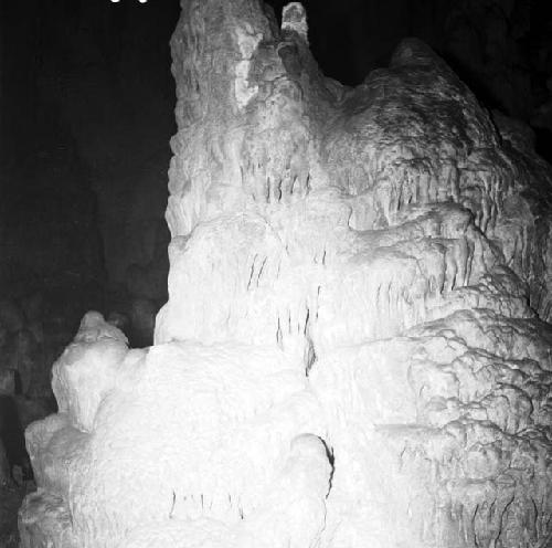 Stalagmites inside Pastun cave on Jebel Baradost near Rowandiz