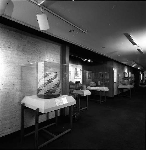 Basketry exhibit at State Street Bank, 1984