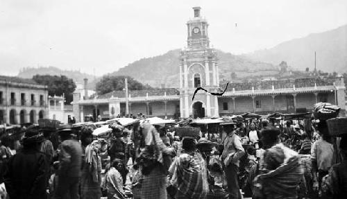 Market with Barracks tower in background