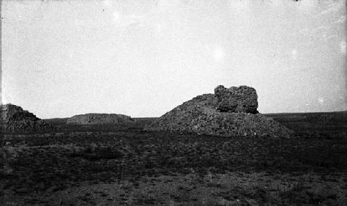 Ruin, mound, inside city