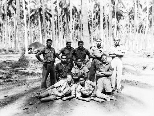 Group picture of Fiji and lance corporals