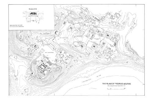 Site map of Piedras Negras