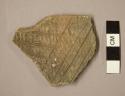 Ceramic body sherd, incised parallel lines