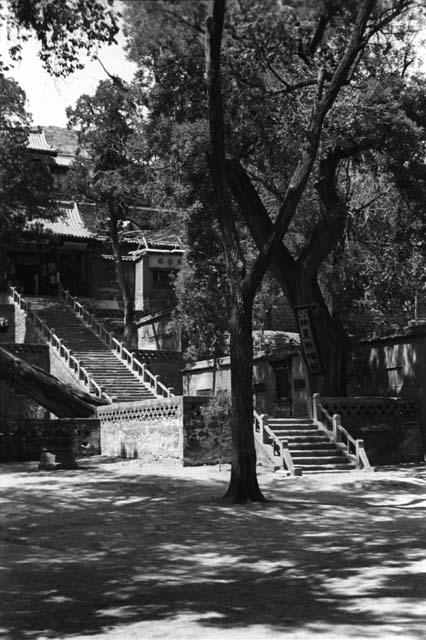 Peiping - Shansi, June 1935, stairway, Chin Ssu