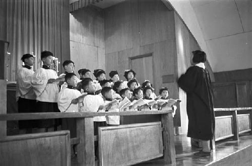 Conductor leading choir 2