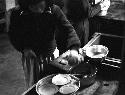 Woman preparing vegetables