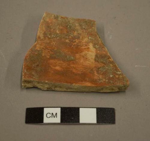 Potsherd with remenents of paint