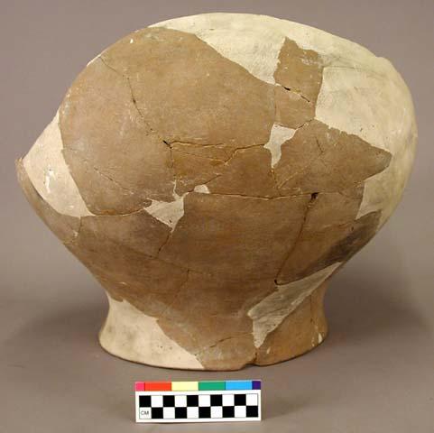 Part of plain pottery olla