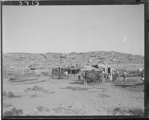 Trading Post of Wade Bros. Between Teeznez Pas and Chin Lee