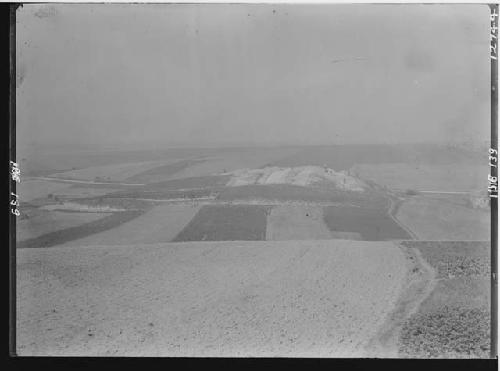 South slope, far view - early trenches