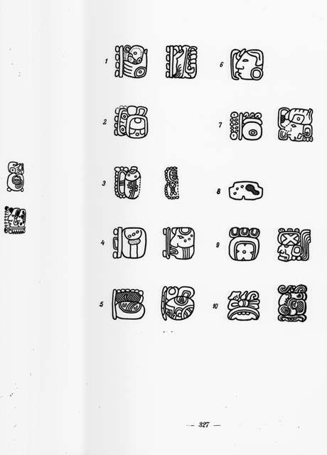 Plate VIII - writing of the Maya Indians, page 327