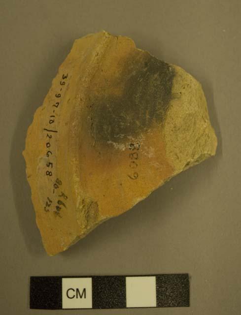 San Bernardino plate potsherd, ring base